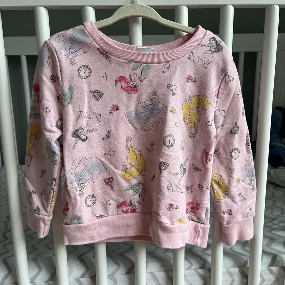 Disney Princess Pink Sweatshirt 3T